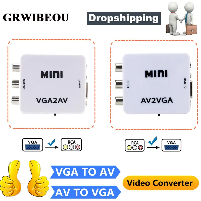 Mini av2vga конвертер схема