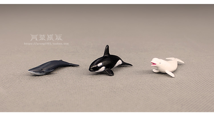 Miniature Decor Oceans Animal Model Small Beluga Killer Whale Sea Turtle Aquarium blue whale Fish Tank Accessories Figurine Toys