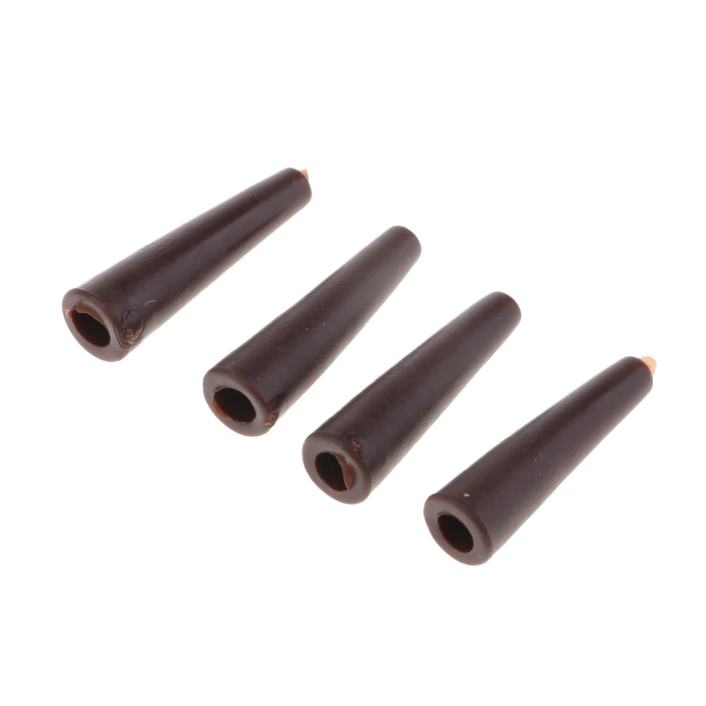 50 Pcs Carp Fishing Tail Rubber Tubes Cones Rigs Sleeve for Safety Lead Clips 20mm Fishing Accessories Terminal Tackles pesca
