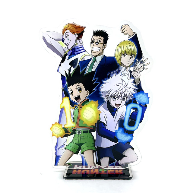 Hunter X Hunter Men's Gon Killua Kurapika Leorio Hisoka Grid