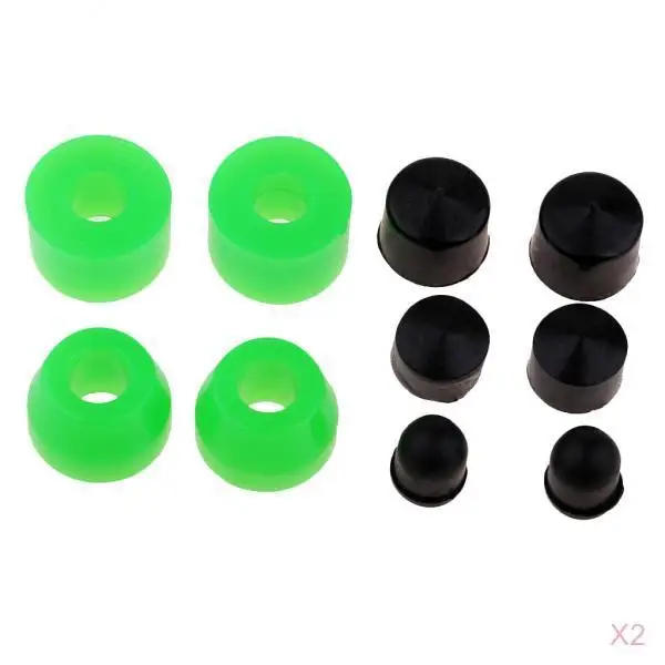 20 pcs/Pack Bushings 85A for Skateboards & Longboards, PU Bottom and Top Bushings with  Cups Set, High Elasticity