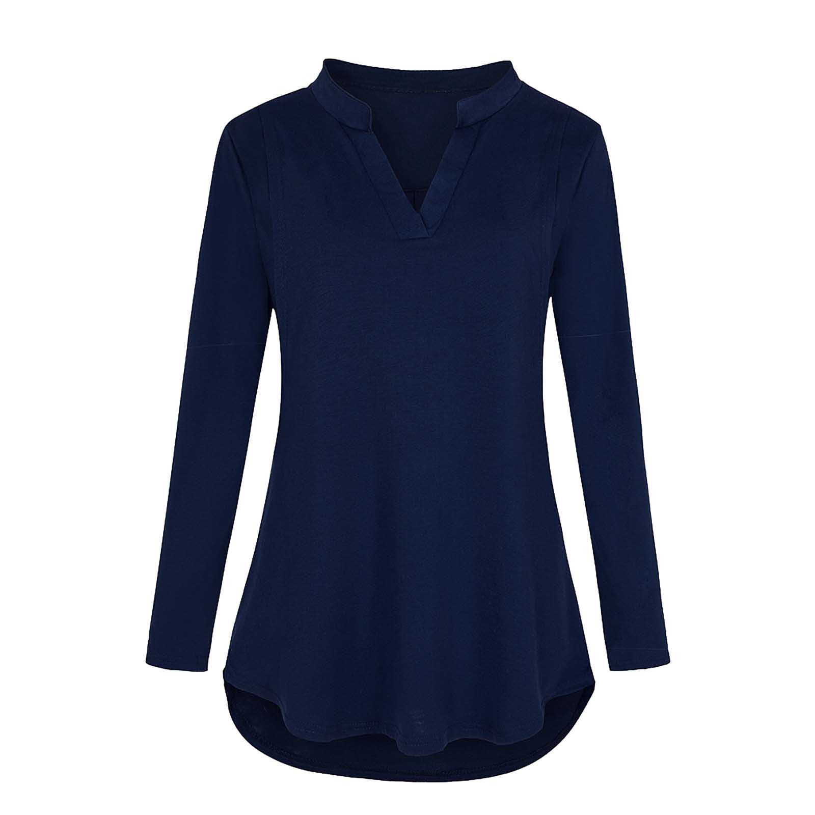 Camisa de Maternidade Roupa de Cor Sólida com Mangas Camiseta para Mulher Nova Compridas Grávida Roupa Amamentadora 6 Blusas & Camisas