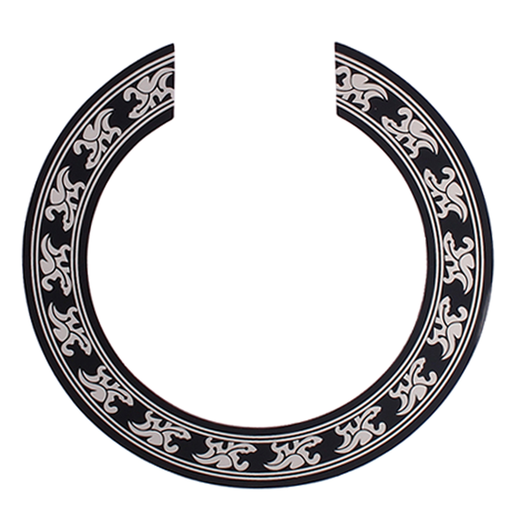 Tooyful Hard PVC Guitar Sound Hole Part Rosette Inlay Decoration for 40/41 inch Acoustic Classical Guitars Decal Accessories