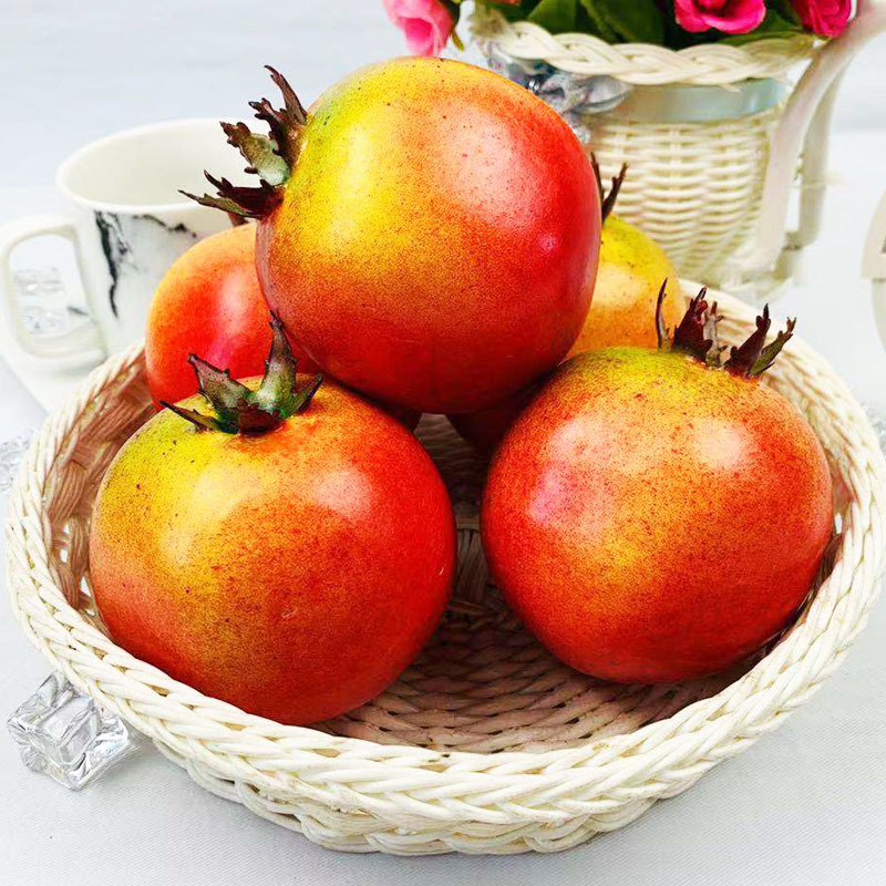 Description Picture 4 of item5PCS 7cm Artificial Pomegranate Christmas Halloween New Year Festival Party Home Living Room Decor Fake Fruits Photography Props