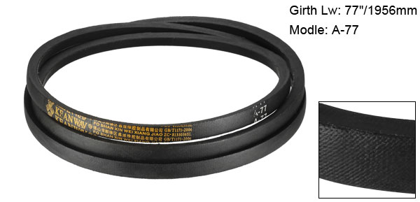 Uxcell A72-A85 Drive V-Belt Girth 72 Inch-85 Inch Industrial Power Rubber Transmission Belt