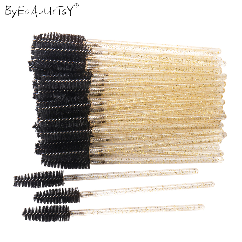 Best of 50pcs Shiny Disposable Eyelash Brush Applicator Wands Curler Mascara Eyebrow Makeup Tools Spoolers Comb Wands Spoolies Brushes Reviews & Tips