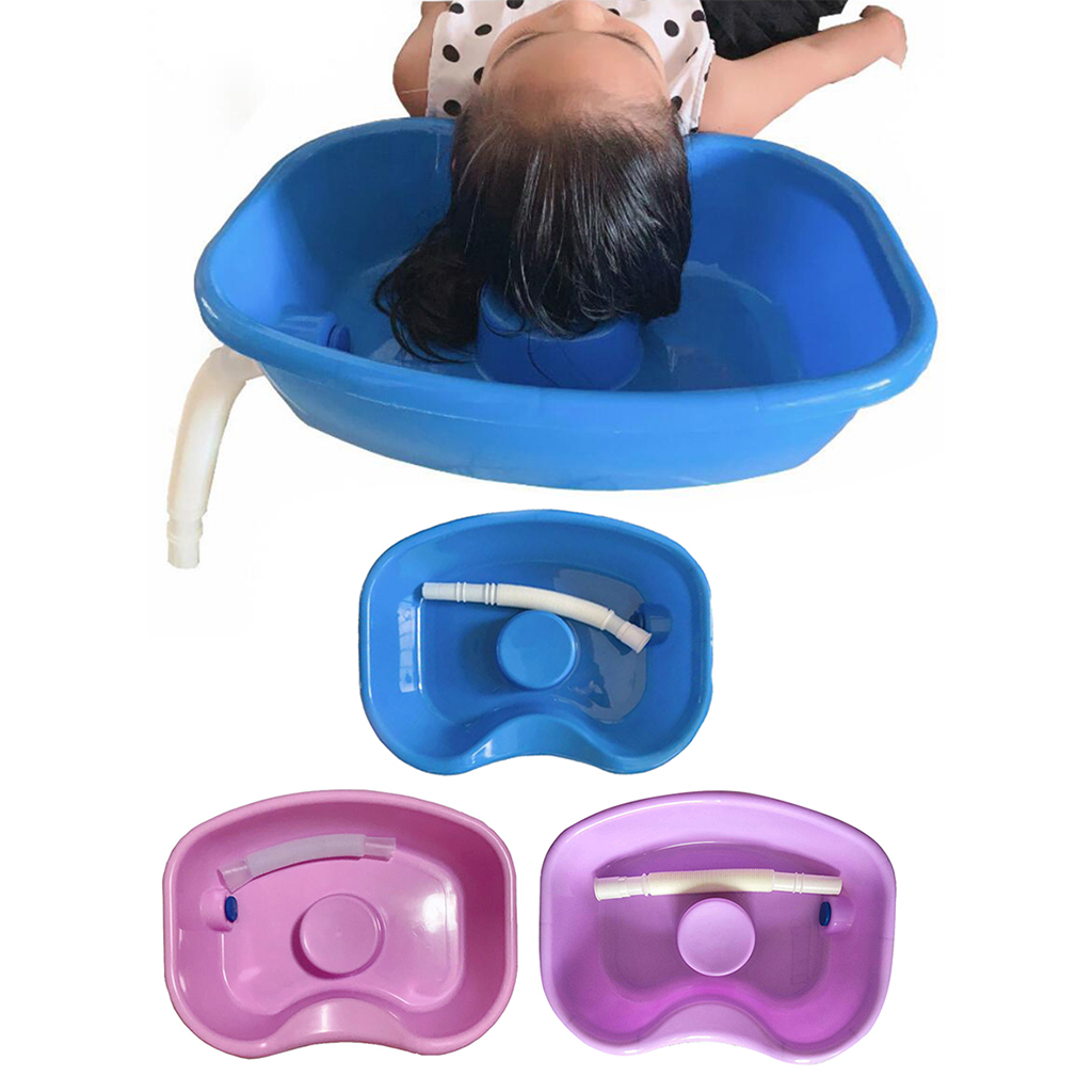 Easy Shampoo Basin Salon Hair Washing Tray with Drain Hose for Elderly Disabled