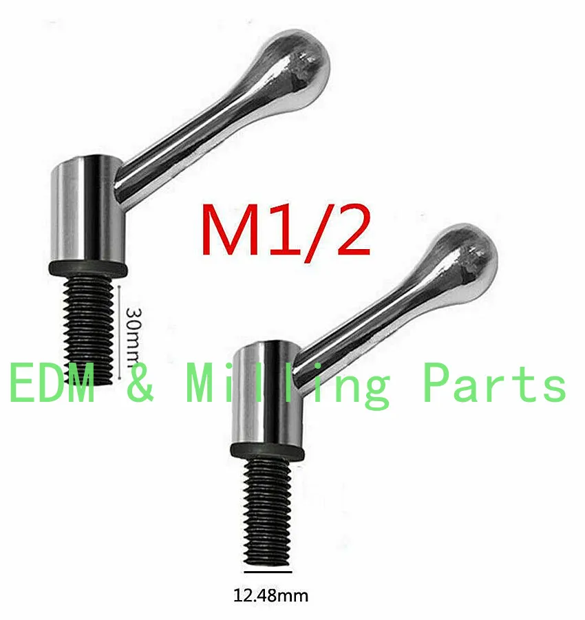 1pc Milling Machine Part Table Lock Handle And Bolt Fit Bridgeport M1/2 Thread 