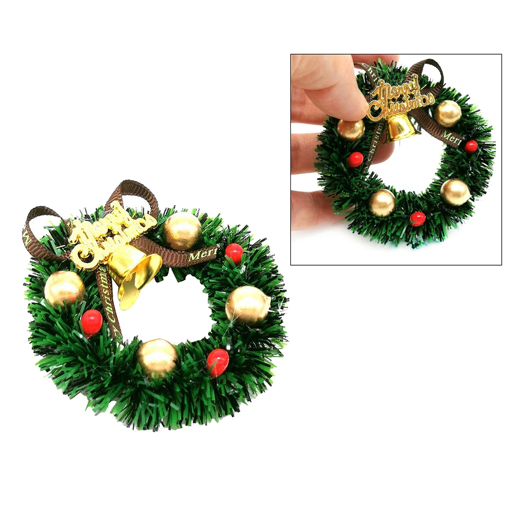 CHRISTMAS Decoration Accessories 1:12 MINIATURE DOLL HOUSE Christmas Wreath