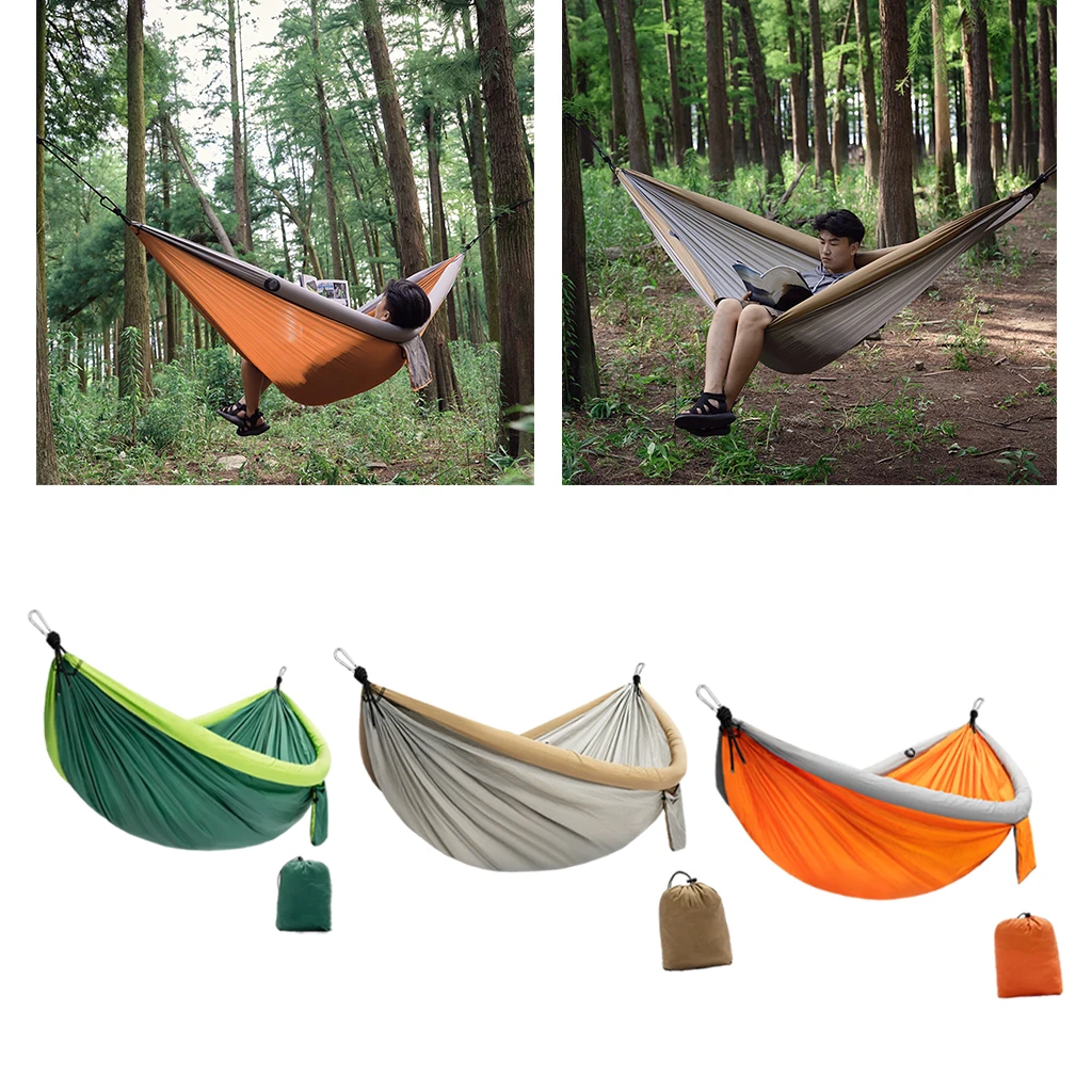 Double Large Camping Hammock Lightweight Portable Hammock for Backpacking Travel 