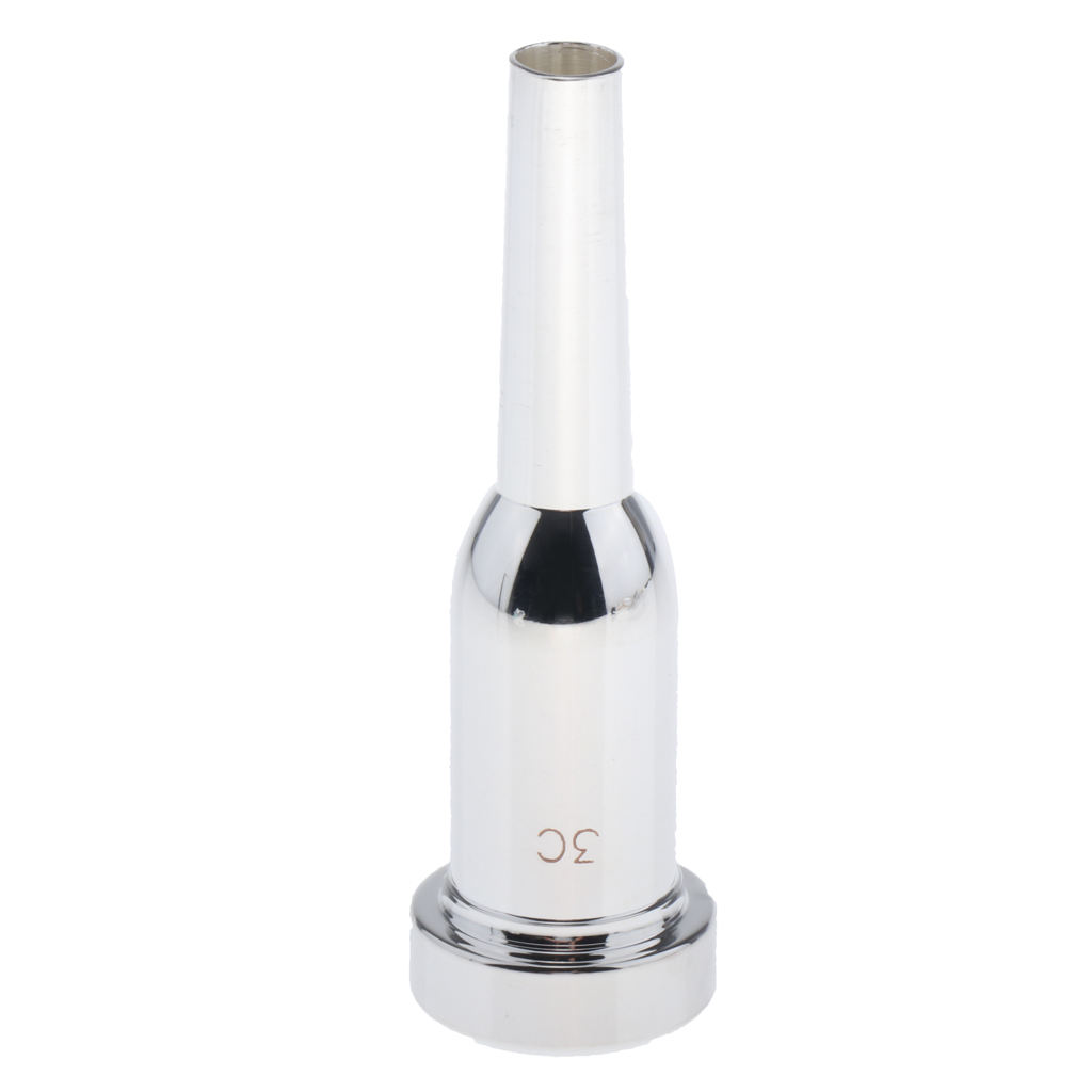 Standard Silvered Trumpet Mouthpiece, 3c for Trumpet Players