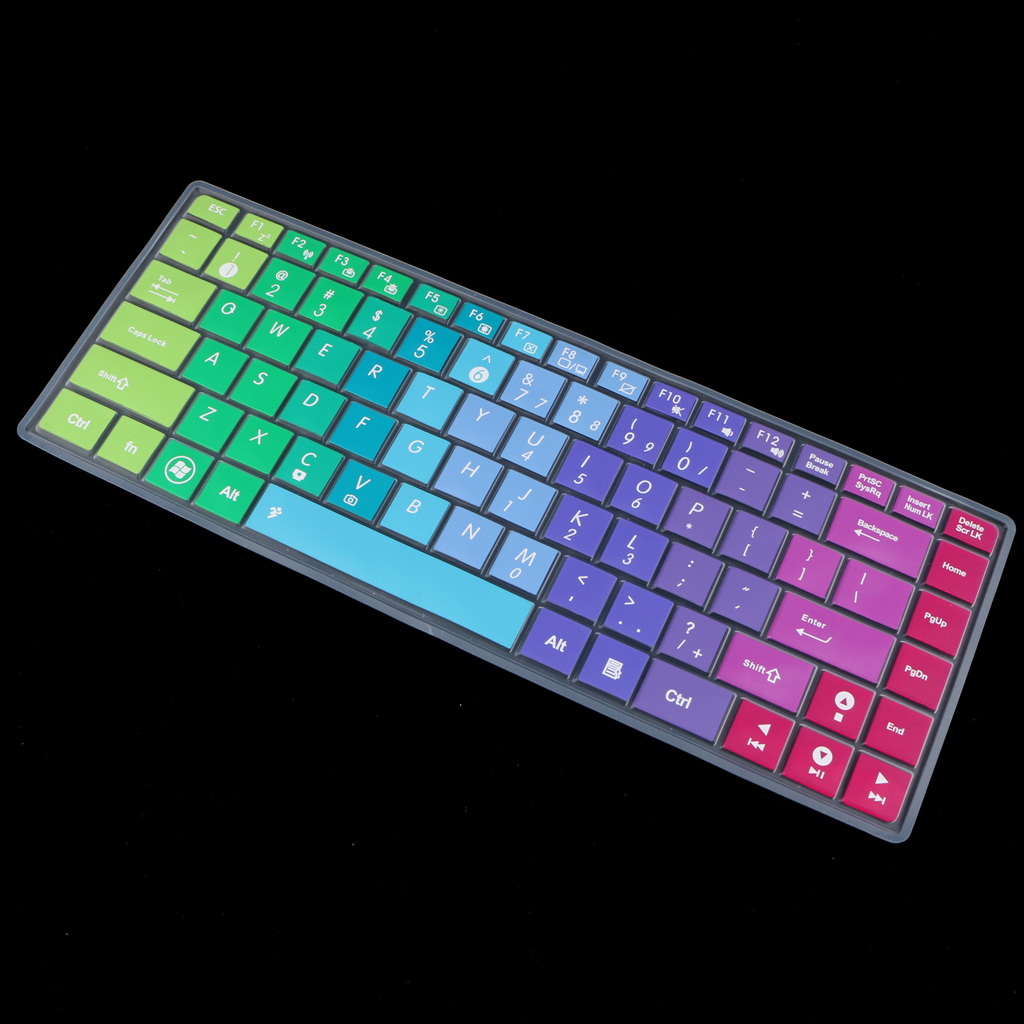 Waterproof Silicone Keyboard Protector SKin Cover for ASUS K40 P80 P81 Color