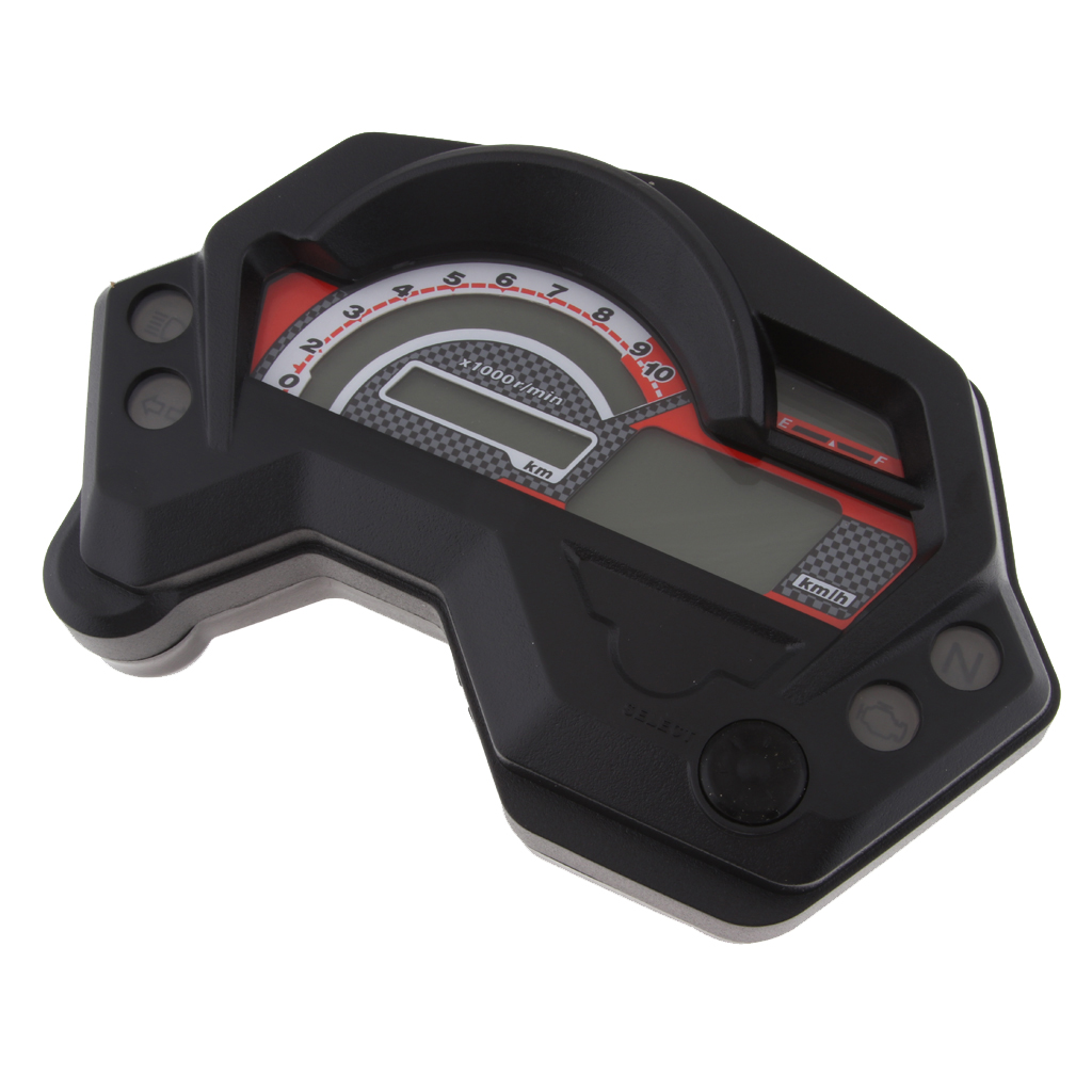 Motorcycle Tachometer Speedometer Electric LCD Digital Modification Instrument