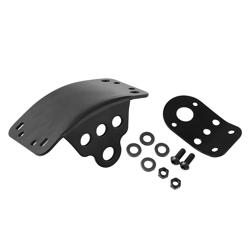 Side Mount Motorcycle Tail Light License Plate Bracket with Mounting Bolts and Washer Set for Harley Bobber Chopper