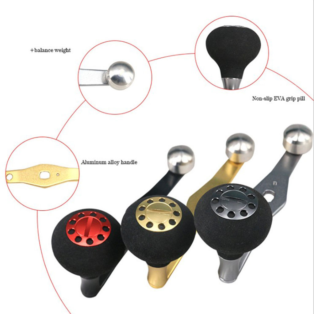 Fishing Reel Single Knob Replacement Baitcasting Accessory Black