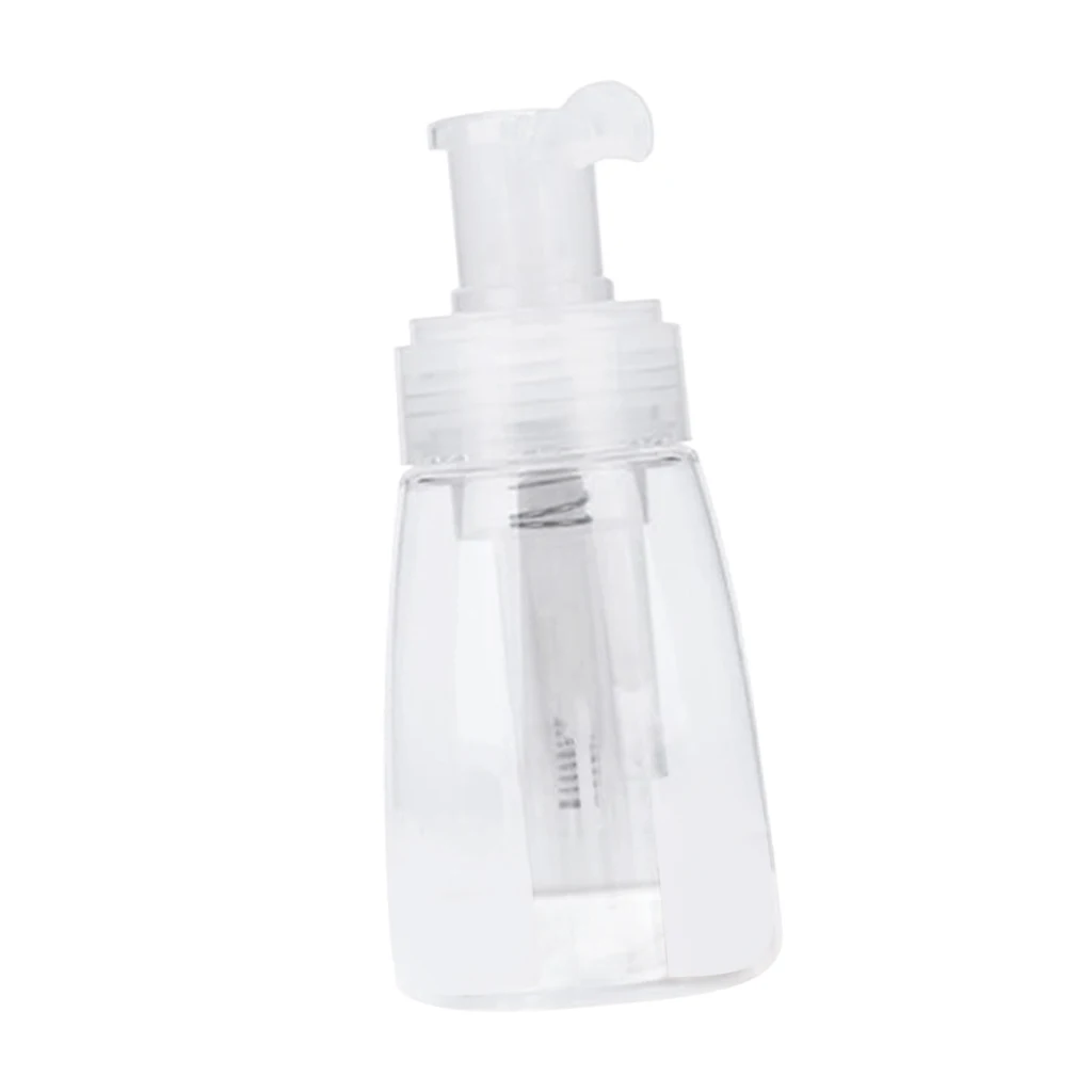 Empty Tranparent Powder Spray Bottle with Locking Nozzle 180ml Container for