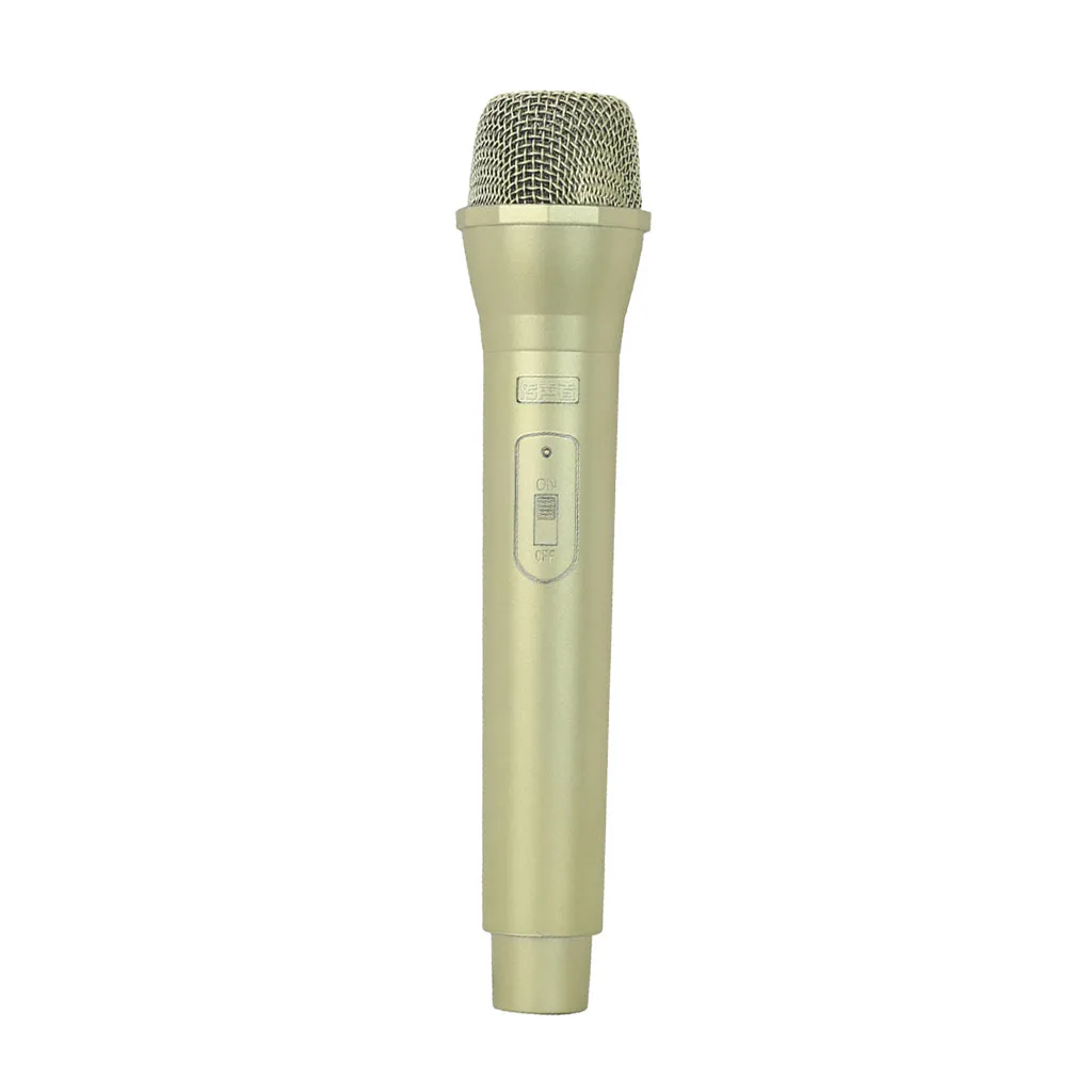 Artificial Plastic Wireless Microphone Props Fake Mic Toy Handheld Kids Microphone Toy Wireless Karaoke