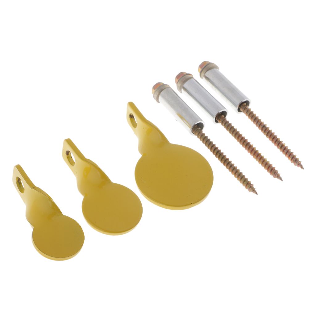 3pcs Metal Shooting Target Spinner Plinking Target for Practice, 3 Sizes