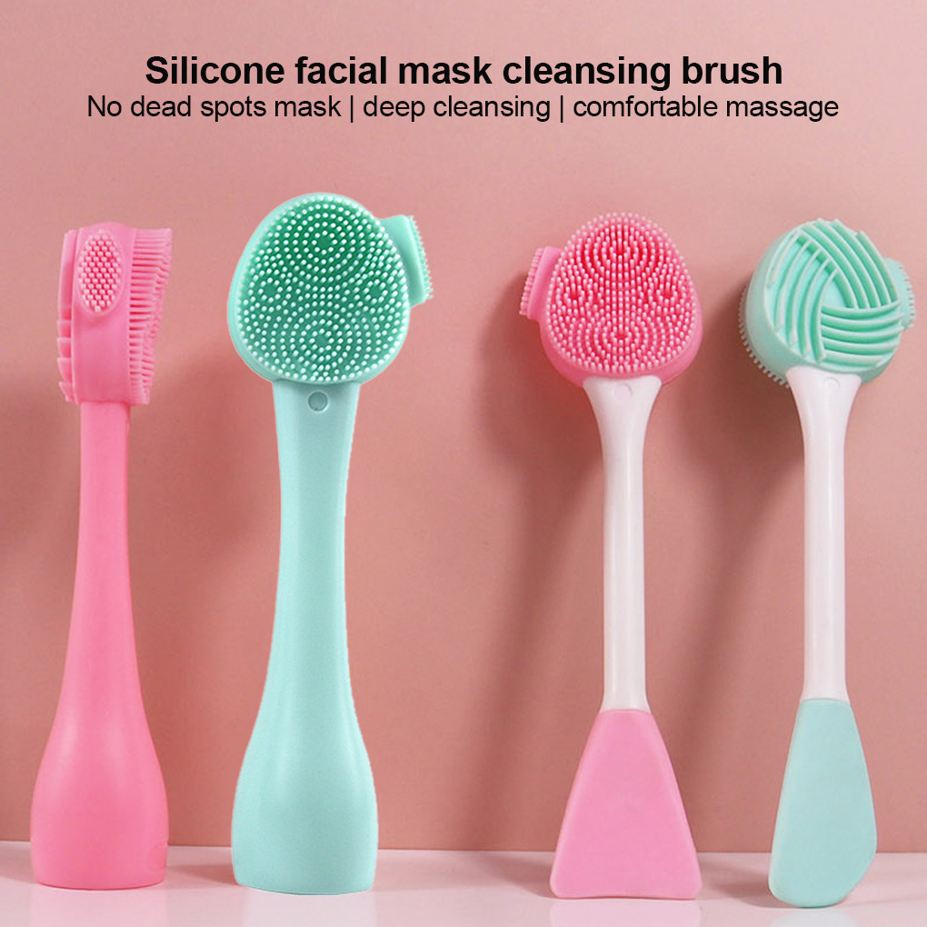 Best of Portable Silicone Facial Cleanser Brush Double Side Soft Hair Face Massage Washing Brush Blackhead Remover Skin Care Tool Reviews & Tips