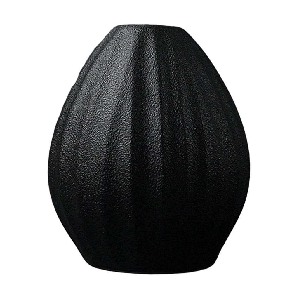 Black Ceramic Vase Modern Flower Vase Pottery Desktop Decorative Planter Pot for Home Garden Decoration