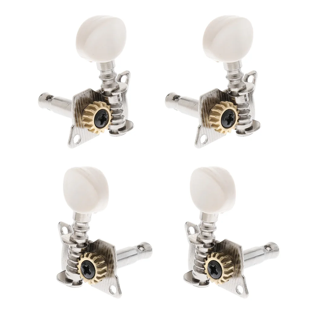 Finest 4Pcs 2L2R Opened Tuning Pegs Machine Heads for Ukulele Hawaii Guitar Accessory