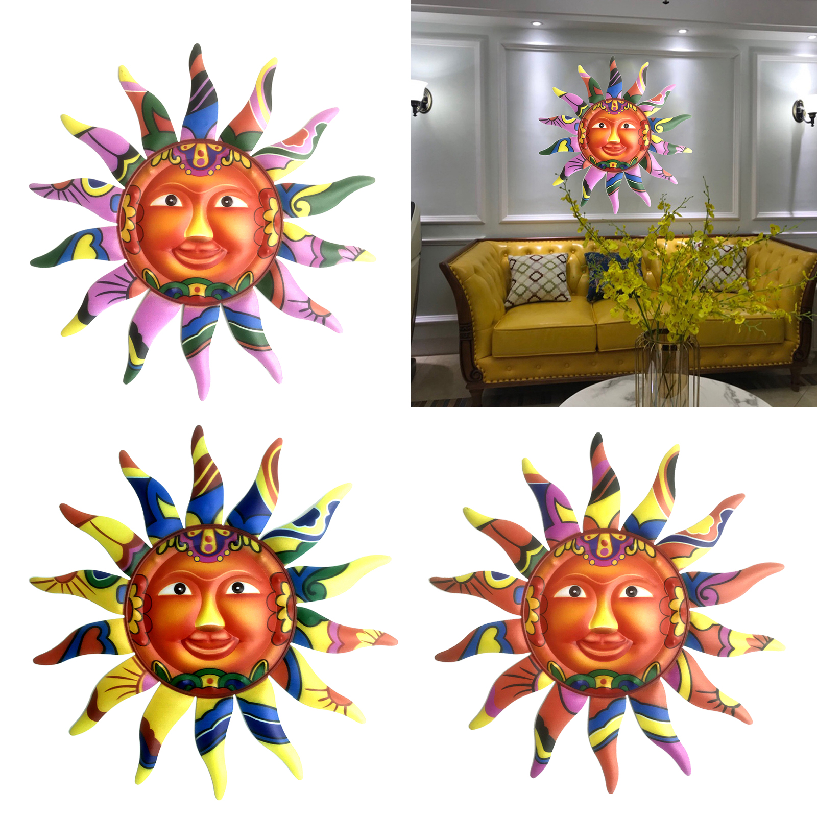 3D Wall Art Decor Patio Door Indoor Outdoor Hanging Wall Sculpture Statue