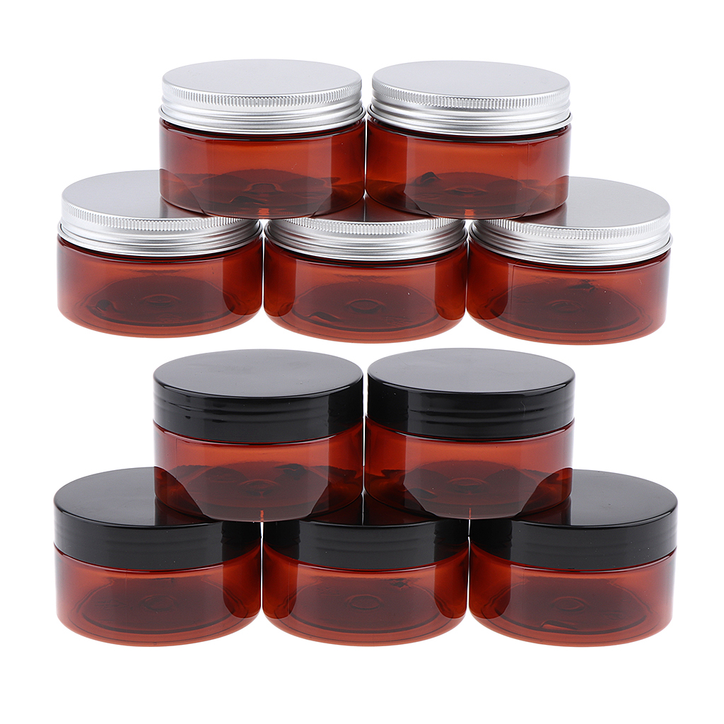 5X Makeup Pot Refillable Plastic Bottle Empty Travel Cosmetic Jar Nontoxic