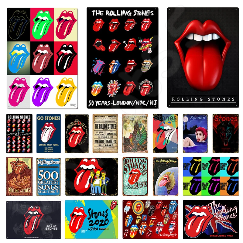 Rolling Stones Metal Signs in Two Sizes