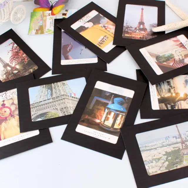 Cardboard Picture frames,Paper Picture Frames 4x6 Paper Photo Frame,Picture Frames Collage Wall Decor,Photo String with Clips,for Home,Office