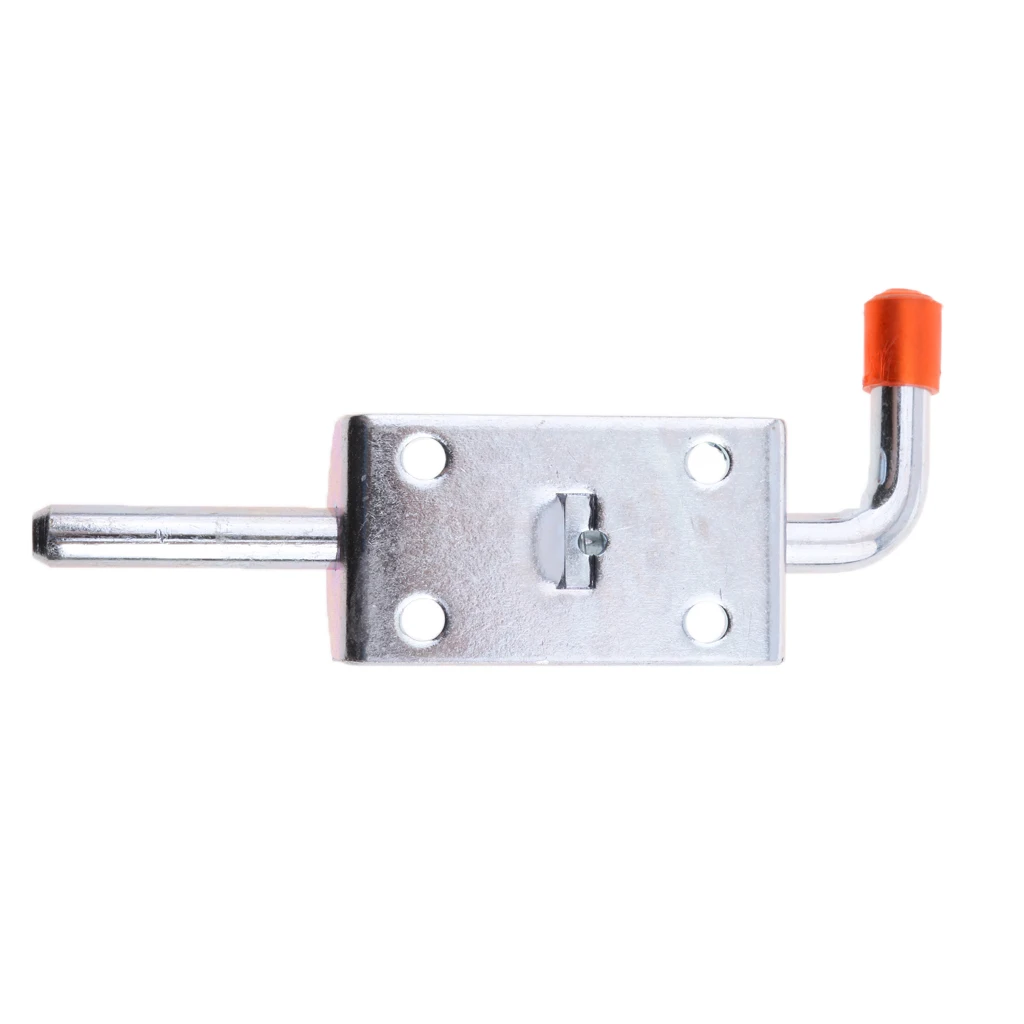 Hardware Spring Loaded Metal Security Barrel Bolt Latch 145mm Silver Tone Heavy duty metal zinc coated for rust protection