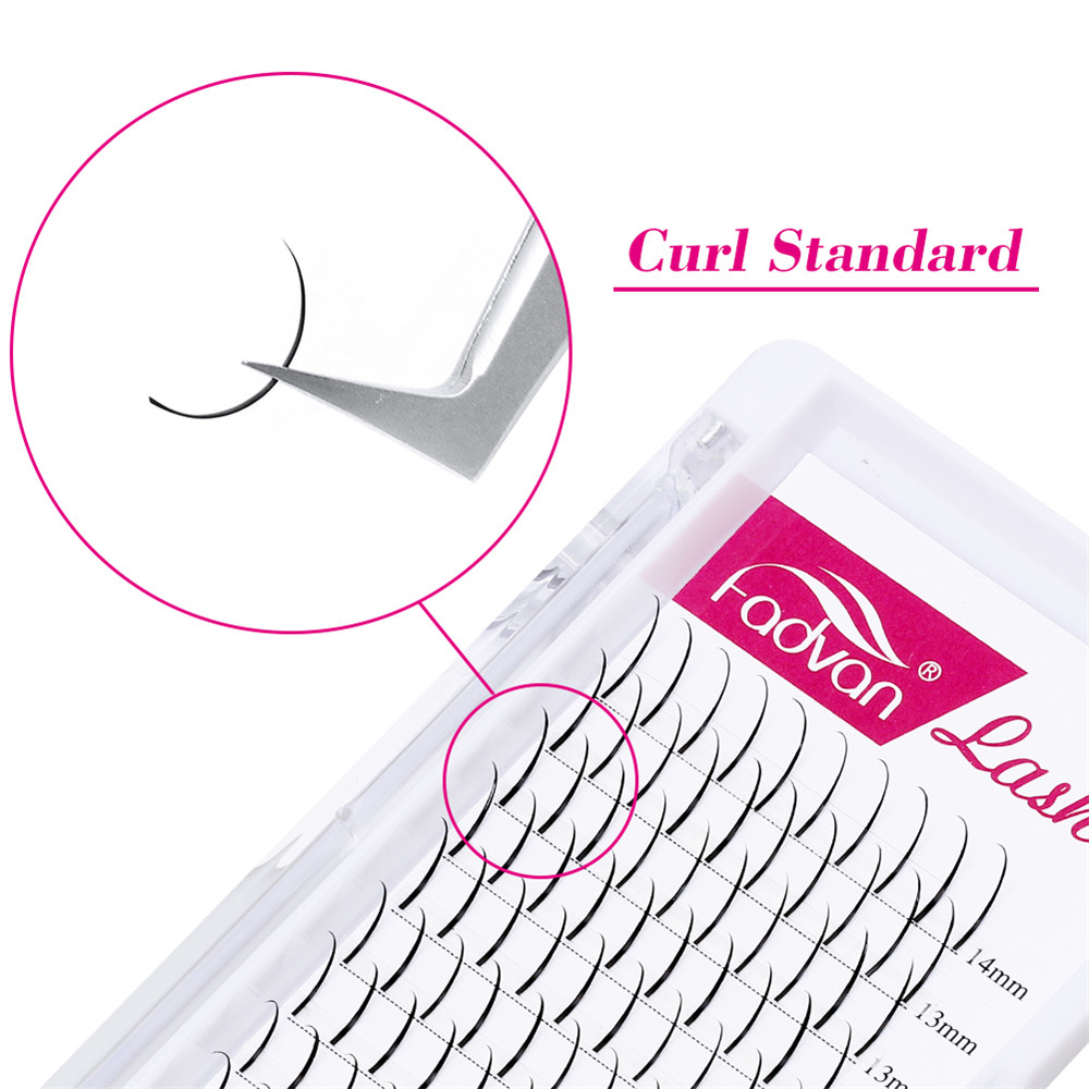 Best of Fadvan Spikes Lashes Individual Wispy A Shape Premade Fans Eyelash Extension Self-Grafting Makeup False Eyelashes Mixed 15-20mm Reviews & Tips - Image 6