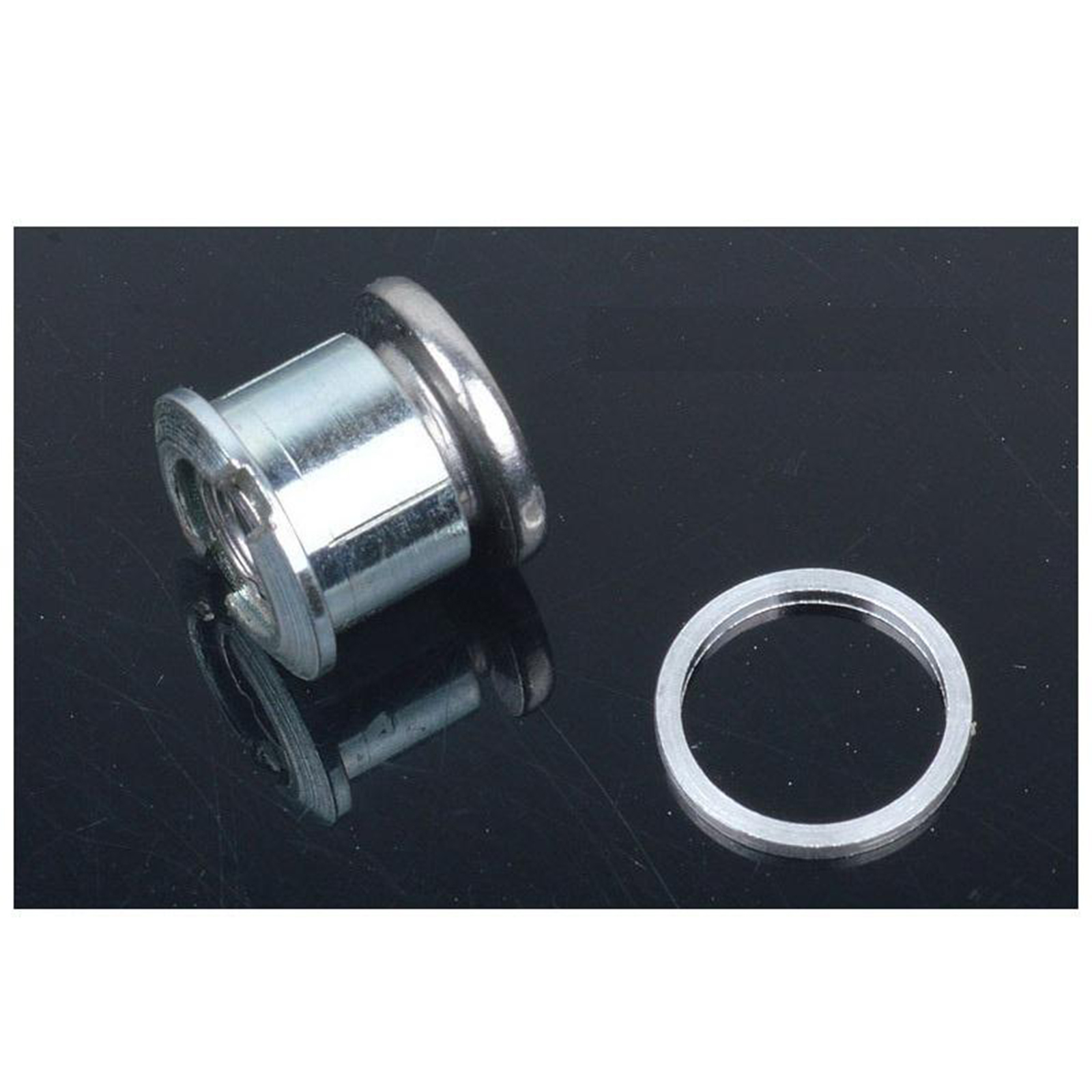 10 x Chainring Bolt Screws 1mm Silver Aluminum Spacer Shim For Bicycle