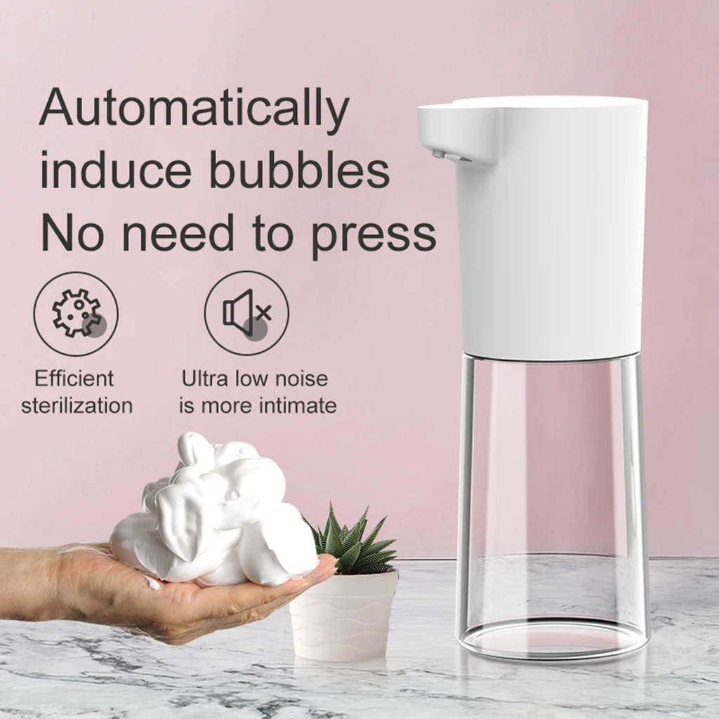 Automatic Liquid Soap Dispenser Induction Foaming Hand Washing Device for Kitchen Bathroom Hotel Office (Without Liquid)