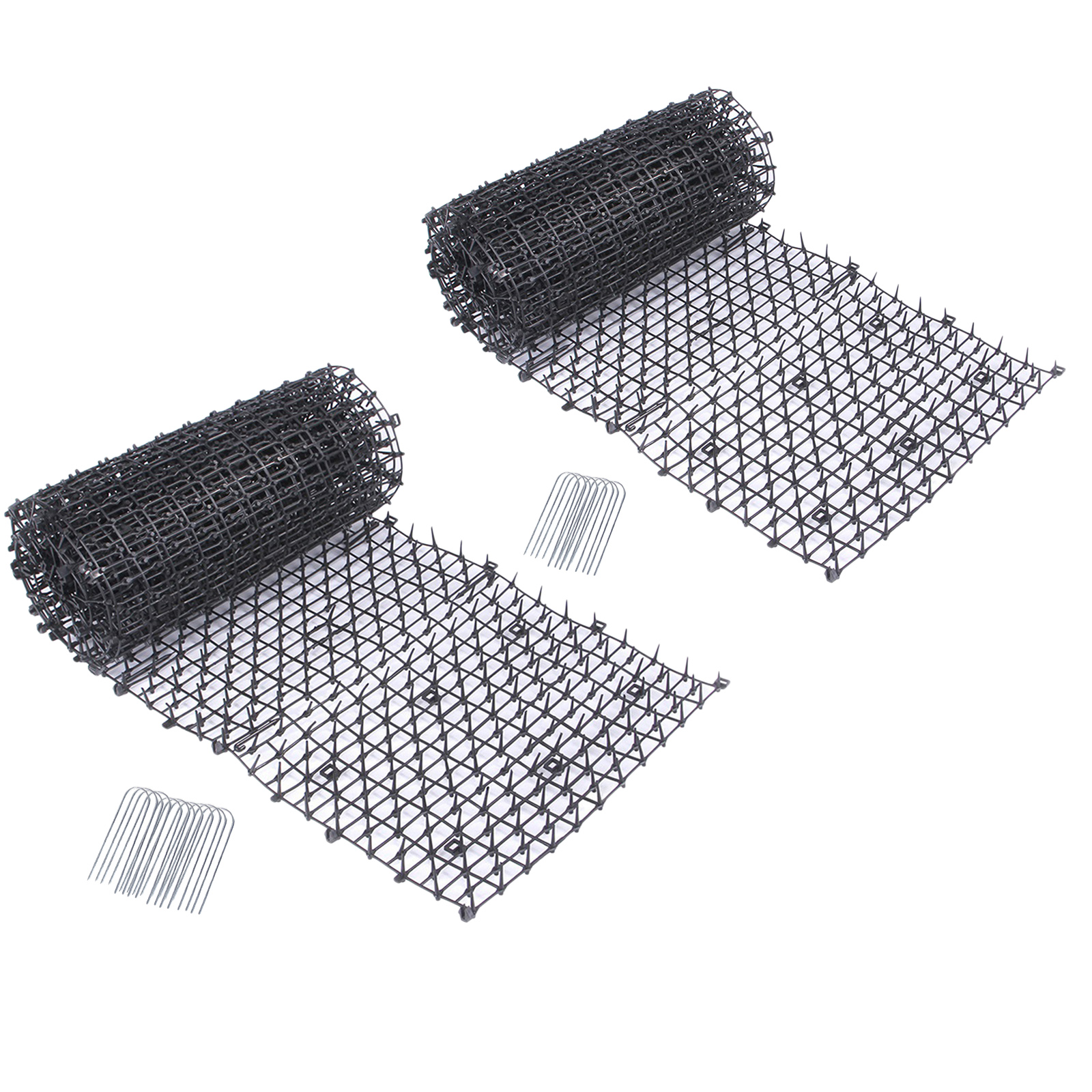 Plastic Cat Scat Mat Black Network with Spikes Garden Repellent Animal