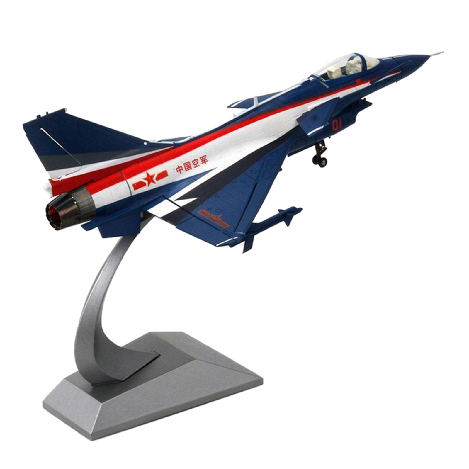 1:48 Scale Alloy F-10 Fighter Aircraft Aviation Die Cast Model with Stand Keepsake Decor Kids Toy