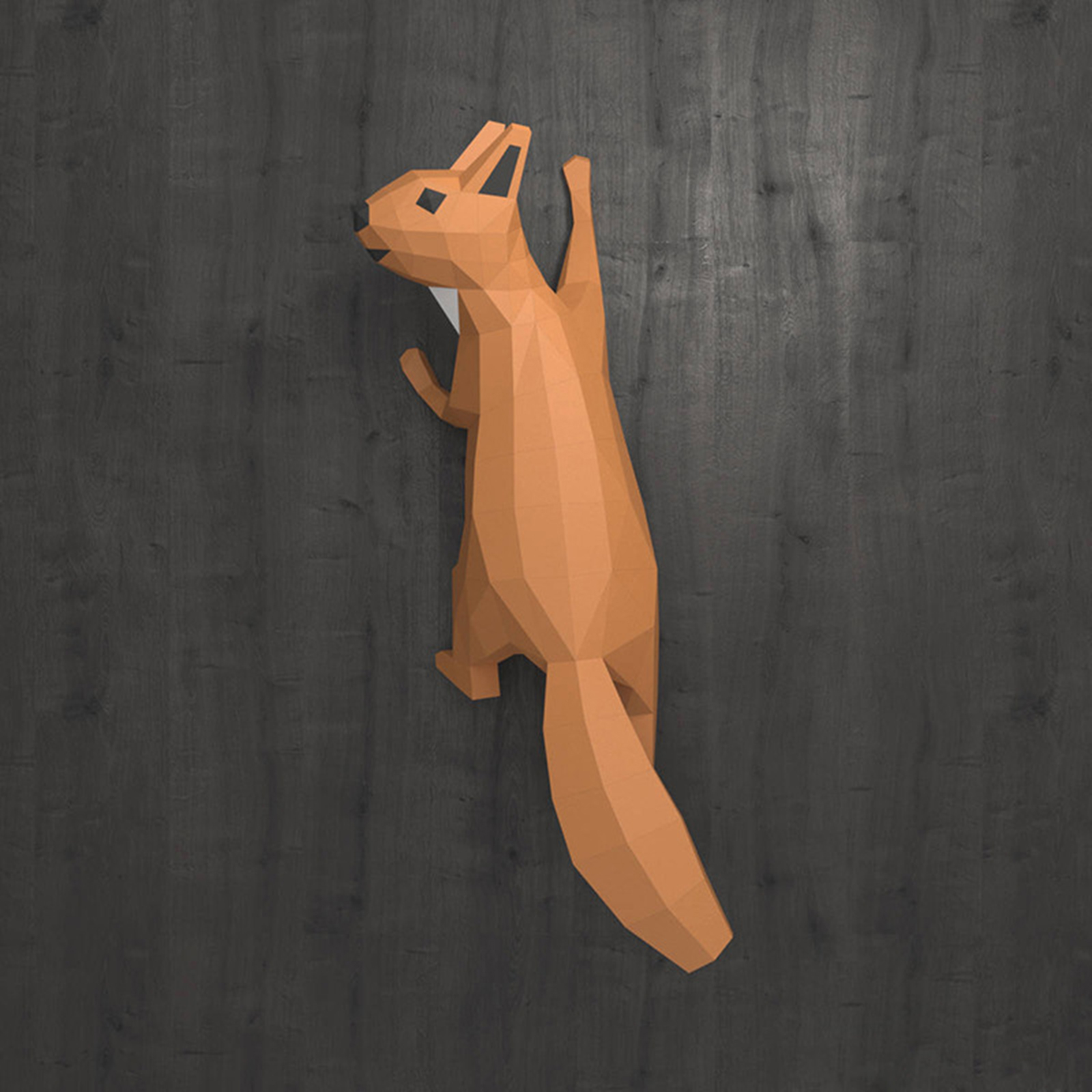Cute Animal Composition Handmade 3D Squirrel Geometric Origami Paper Model for Kids Adults Beginners Game ornaments