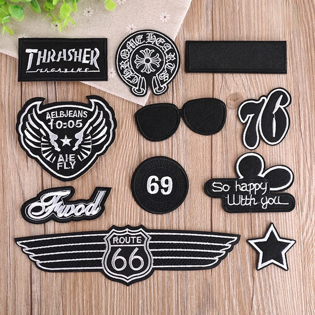 New Embroidered Patches Iron On or Sew On Patch Applique Badge For Clothes  Jackets Jeans Caps Backpack
