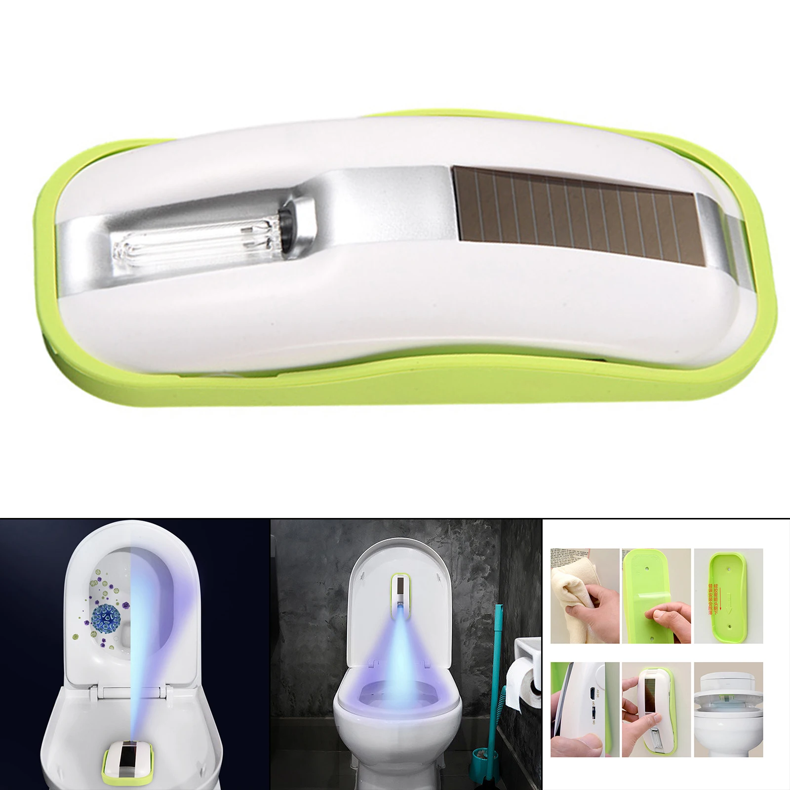 Toilet UV Light Sterilizer, Disinfection Light, USB Charging UV-C Disinfection Lamp, Ultraviolet Cleaning Gadget for Home Office