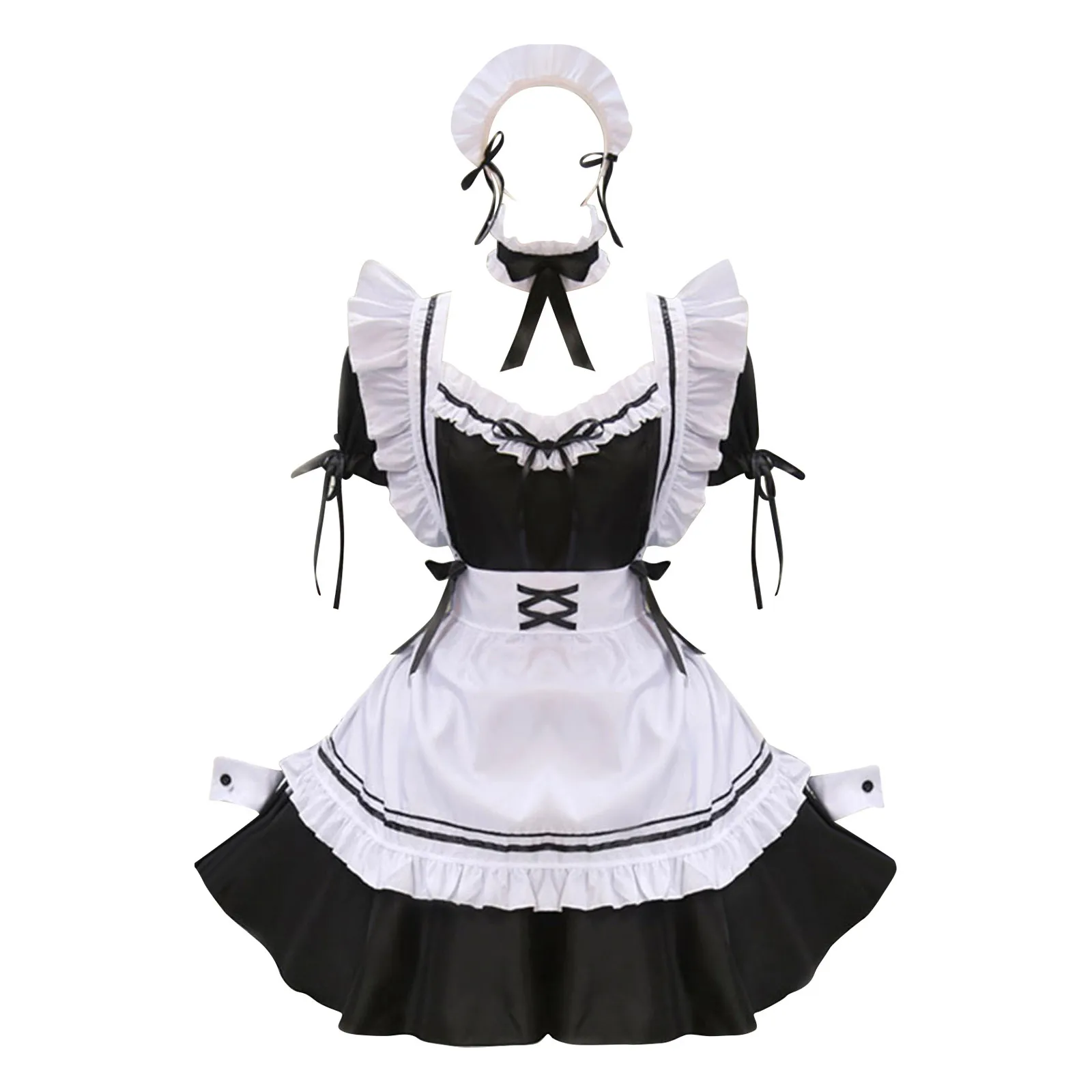 pirate costume women Women Lovely Maid Cosplay Costume Short Sleeve Retro Maid Lolita Dress Cute Japanese French Outfit Cosplay Costume Plus Size 3XL halloween outfits