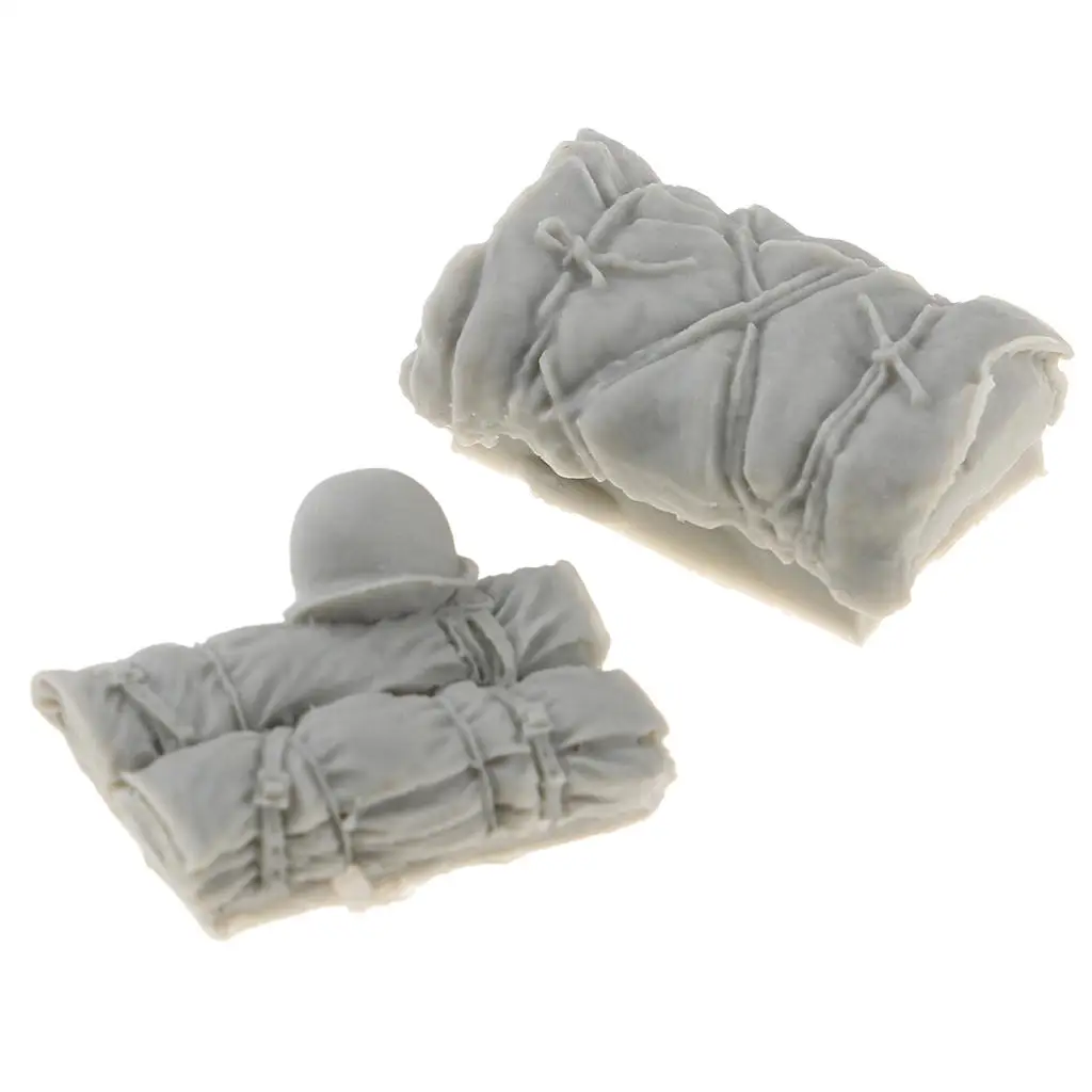 Lovoski 1:35 Scale Soldier Hat Package Model Toy for Sand Table Scenery 2Pc