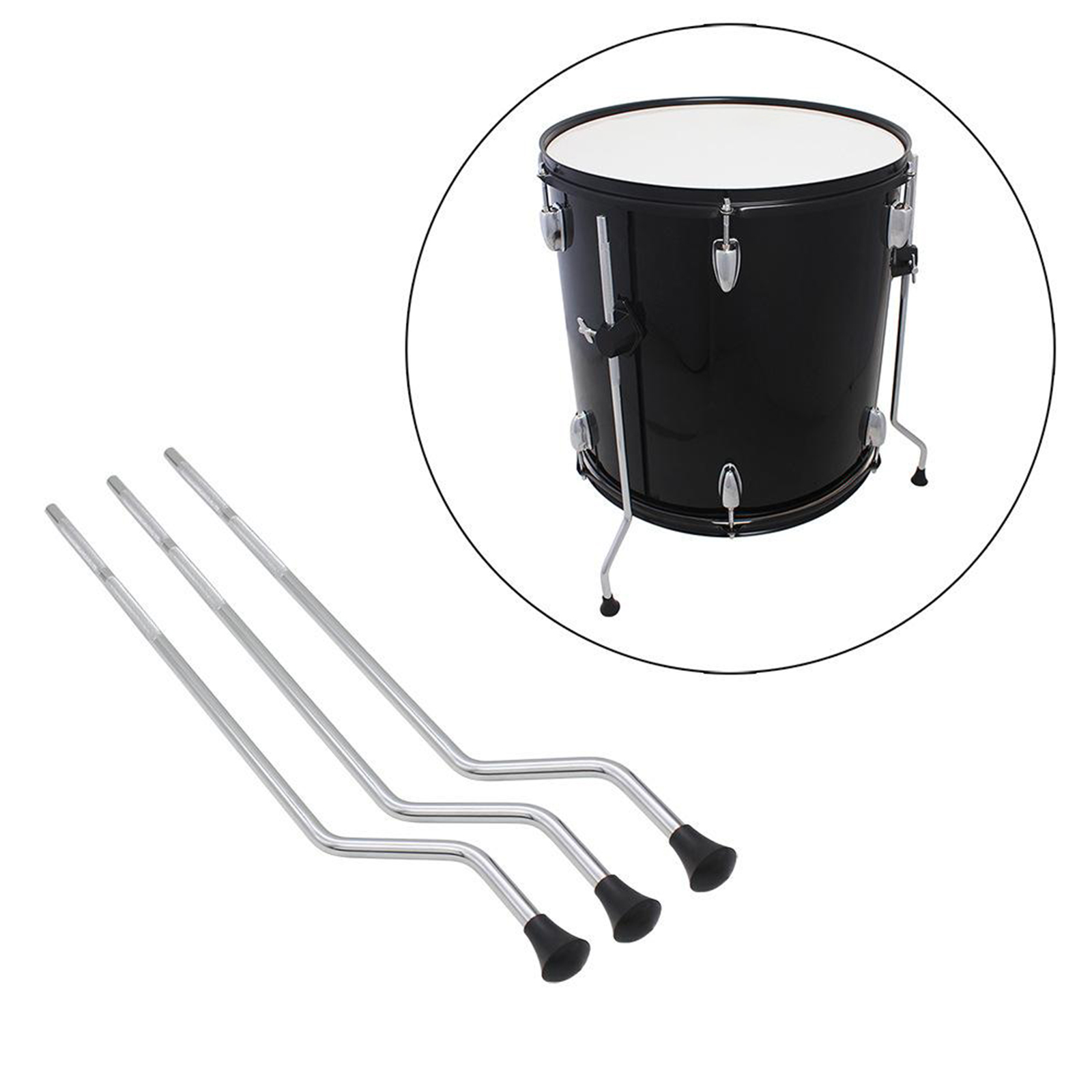 Floor Tom Drum Legs Support Anti-Slip Percussion Replacement Parts DIY