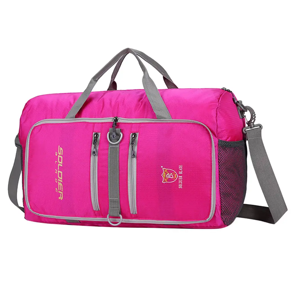 Travel Shoulder Bag Waterproof Nylon Weekend Bag for Shopping Camping Schooling