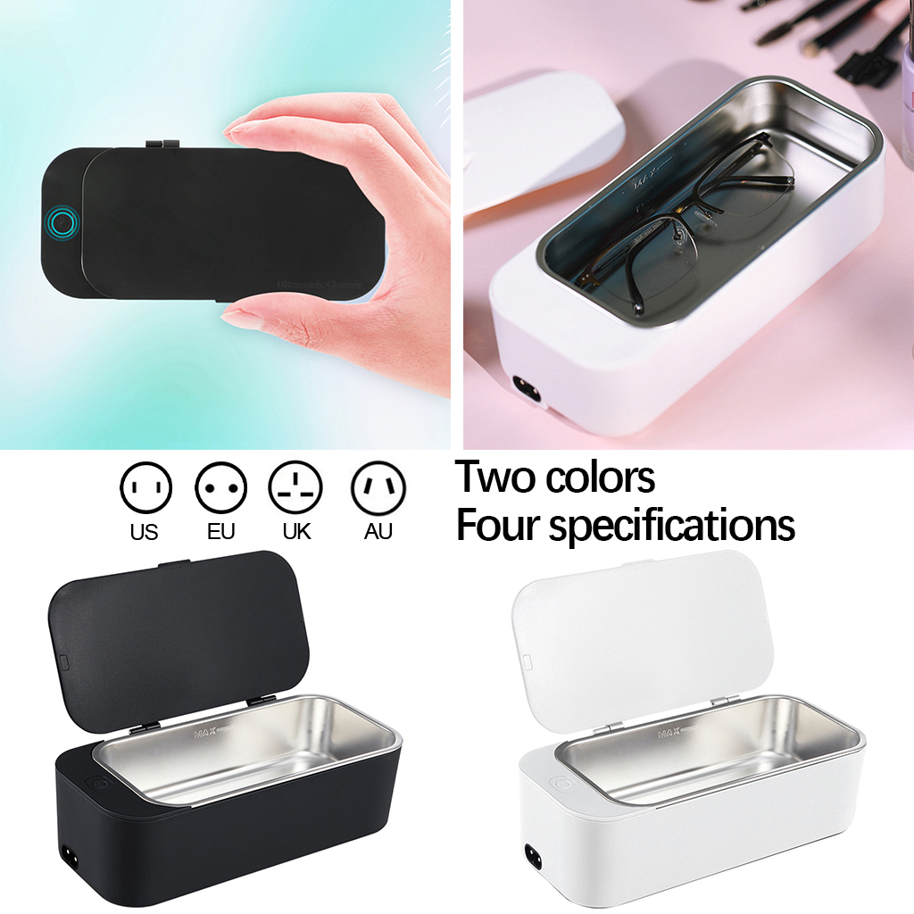 Handheld Ultrasonic Cleaner Small Scale Household Jewellery Watch Eyeglass Cleaning Box