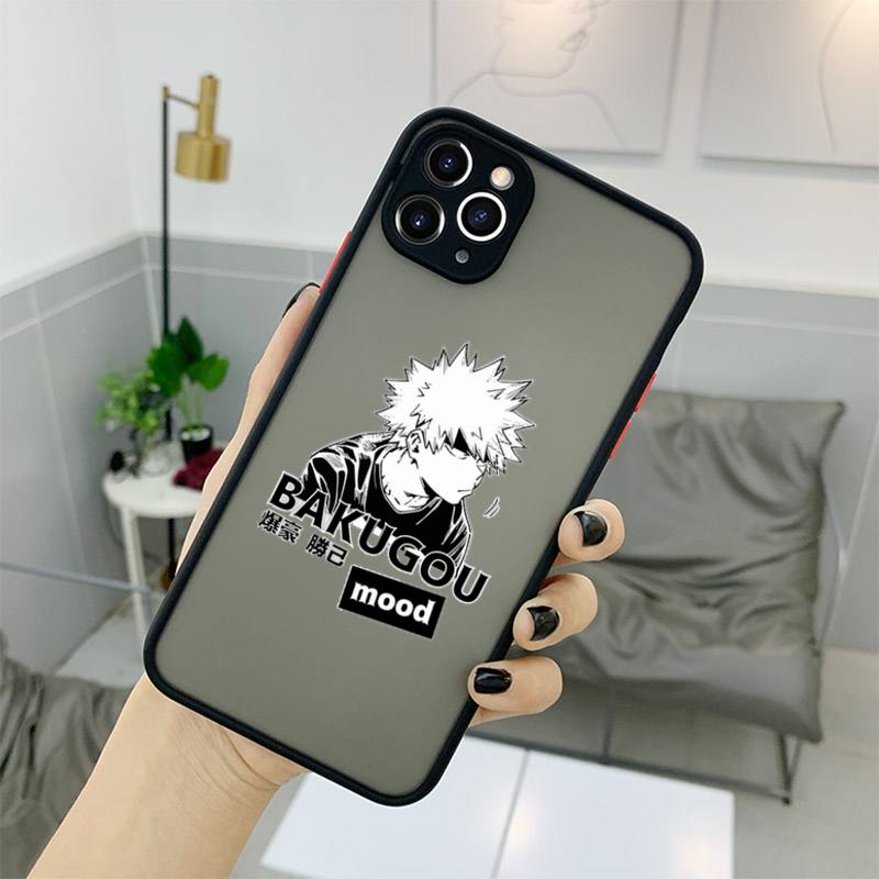 iphone 13 pro max clear case My hero academia anime Phone Case For iPhone 13 12 11 Mini Pro XR XS Max 7 8 Plus X Matte transparent Back Cover iphone 13 pro max case clear