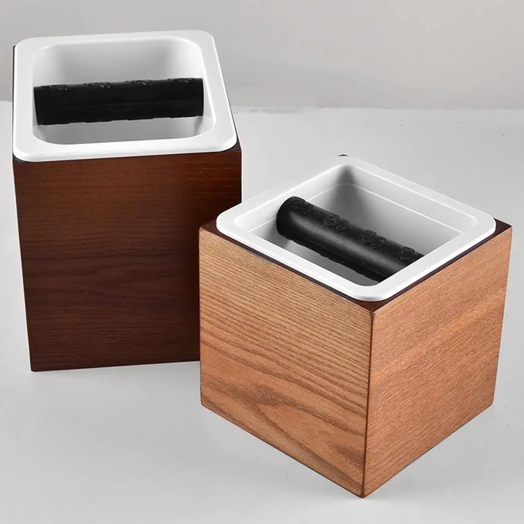 Espresso Knock Box Residue Storage Container Grind Waste Bin Coffee Machine Accessories Espresso Dump Bin for Kitchen Home Use