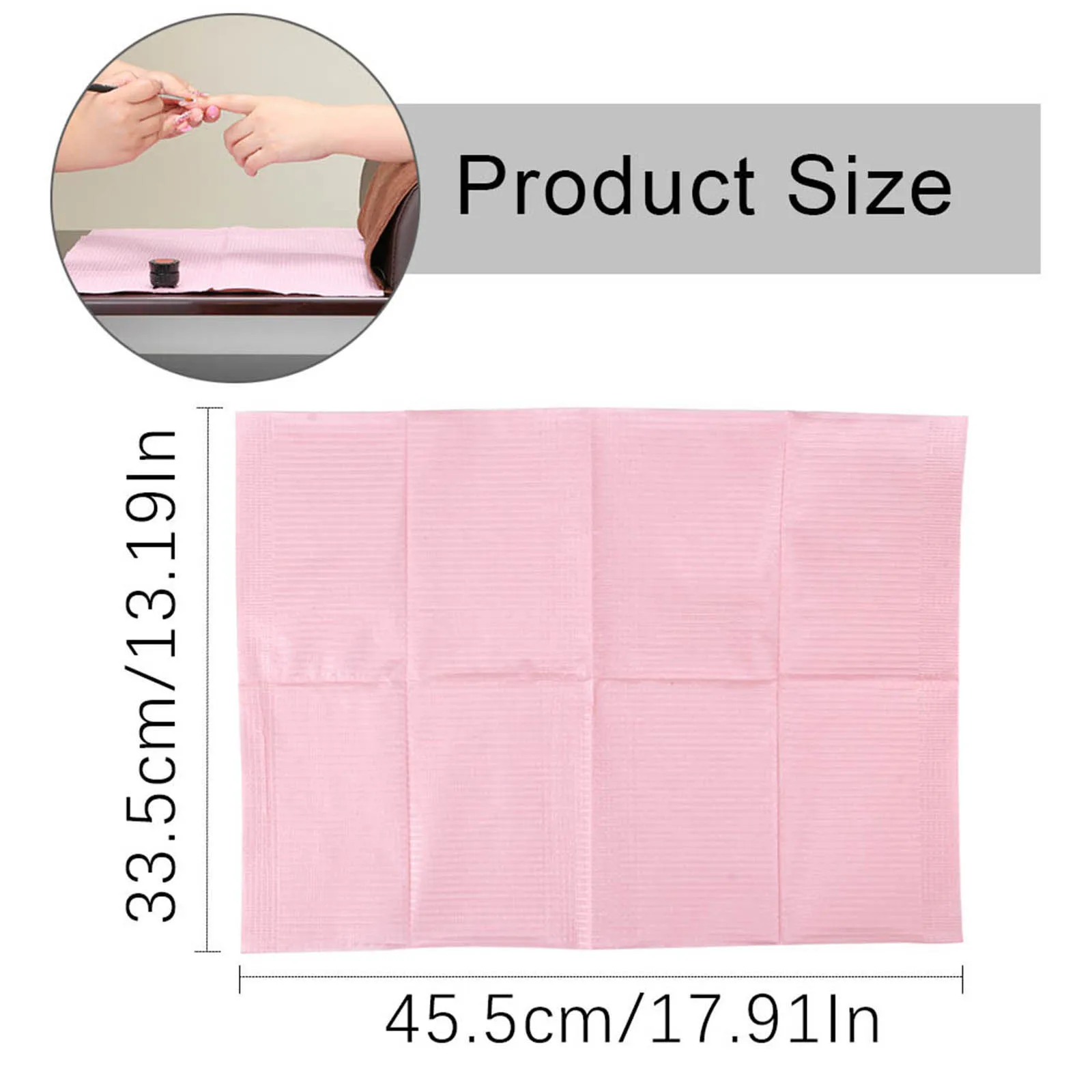 Portable Salon Nail Art Paper Table Pad Desk Protector for Manicure Tattoo Nail Polish Clean Pad Disposable Hand Cushion Holder