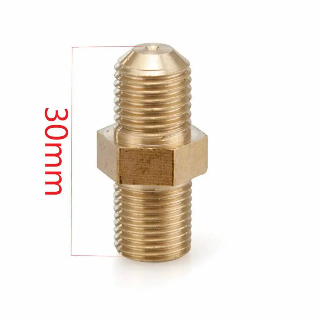 Brass Turbo Oil Feed Restrictor Fitting 4AN Male To Female .035