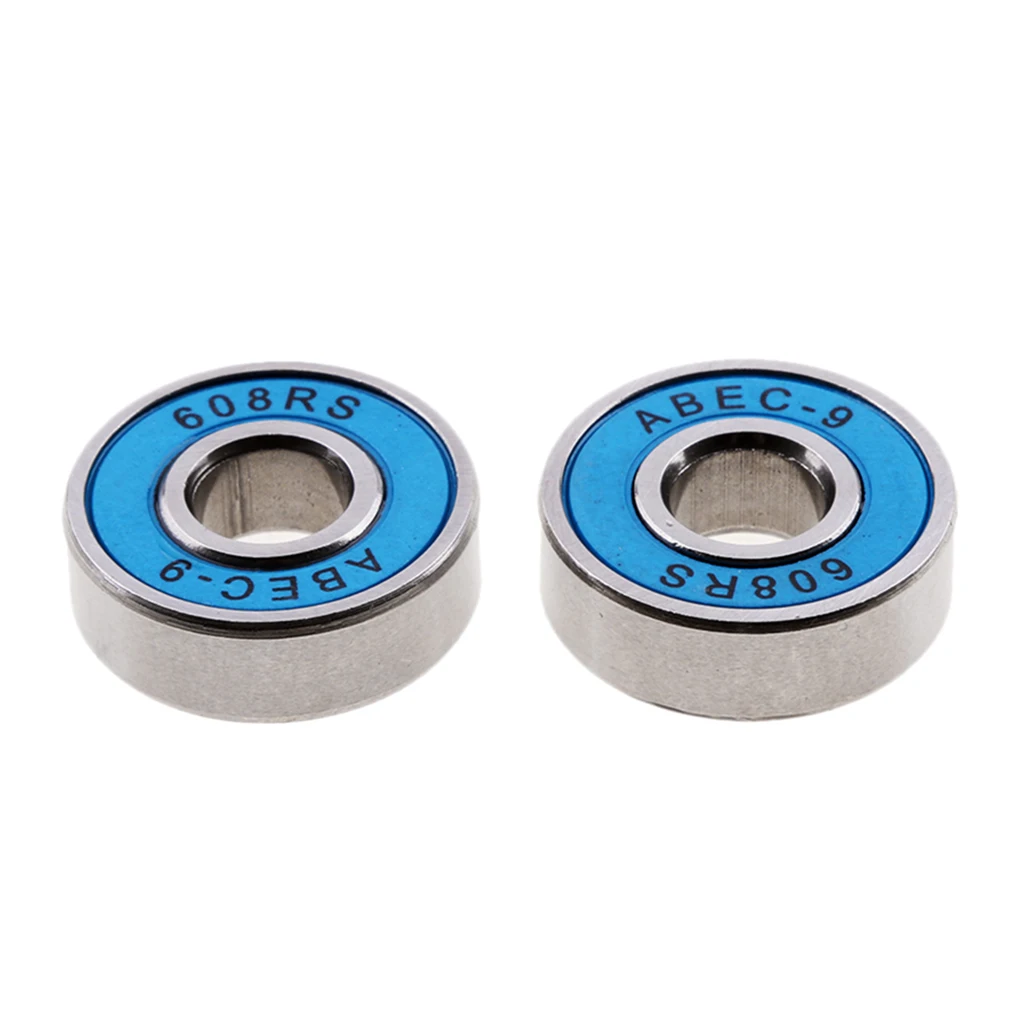 8 pcs 608-RS Skateboard Bearing Rolling Bearings Abec-9 Bearing For Skateboards Longboards Roller Skates Wheel Bearings