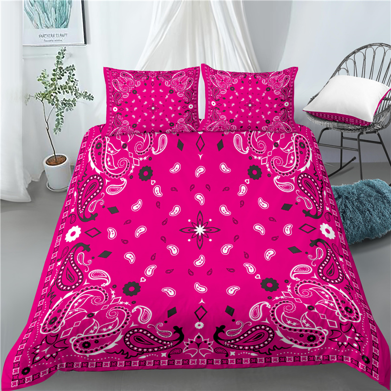 3D Bandana Paisley Conjunto de Cama para