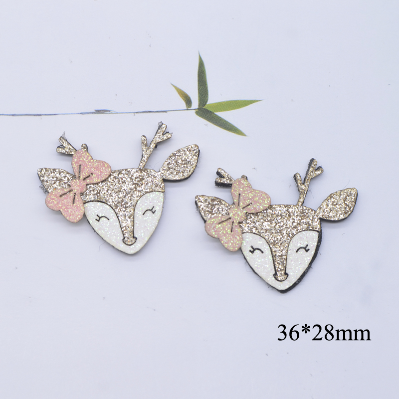 10 Stücke Cartoon Tier Fuchs Katze Leopard Hirsch Applikation für DIY Kleidung Hut Schuhe Dekor Patches Kopfbedeckung Haarspangen Bogen Zubehör – Detail 11